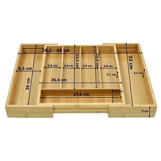 Organizzatore per posate inserto in bambù Juan