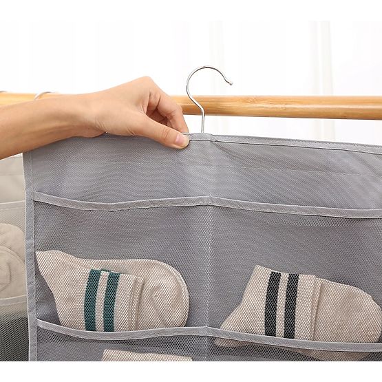Organizzatore sospeso VITTO 30 tasche grigio