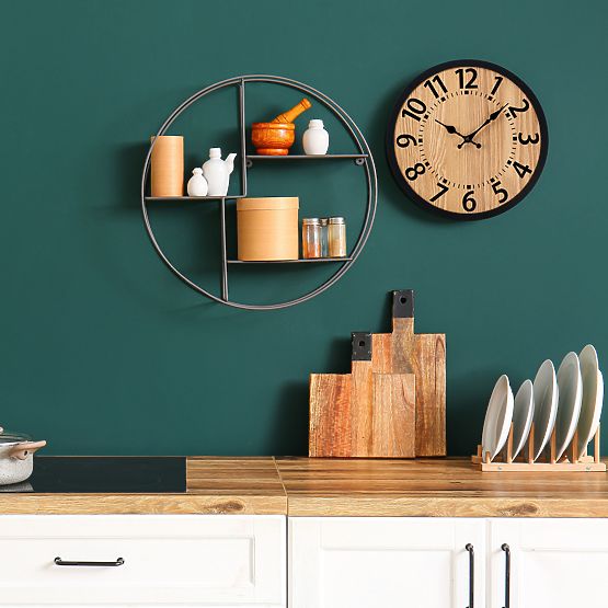 Orologio da parete in legno loft ABBAS 35 cm