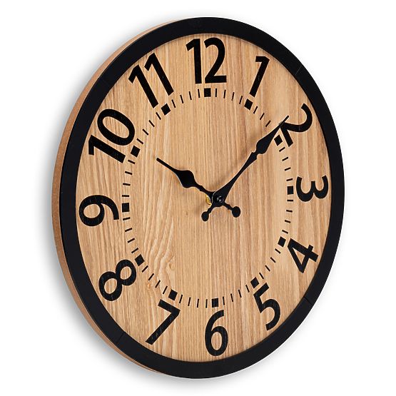 Orologio da parete in legno loft ABBAS 35 cm