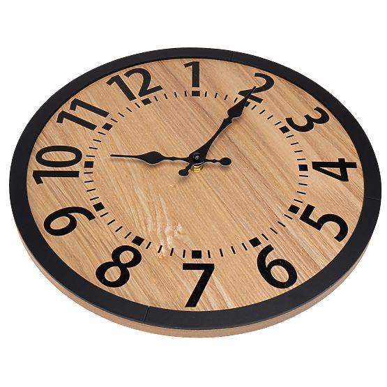 Orologio da parete in legno loft ABBAS 35 cm