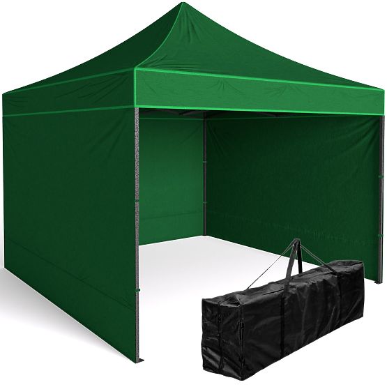 Padiglione commerciale espresso 3x3 m verde