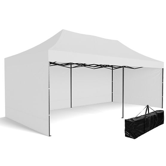 Padiglione commerciale espresso - 3x6 m - bianco