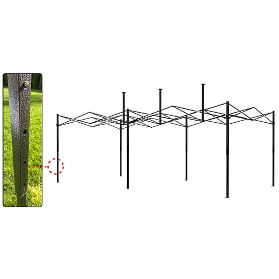 Padiglione commerciale espresso - 3x6 m - nero