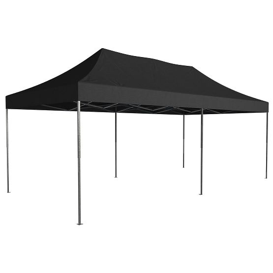 Padiglione commerciale espresso - 3x6 m - nero
