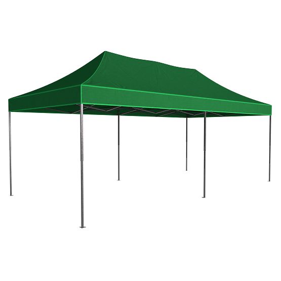 Padiglione commerciale espresso - 3x6 m - verde