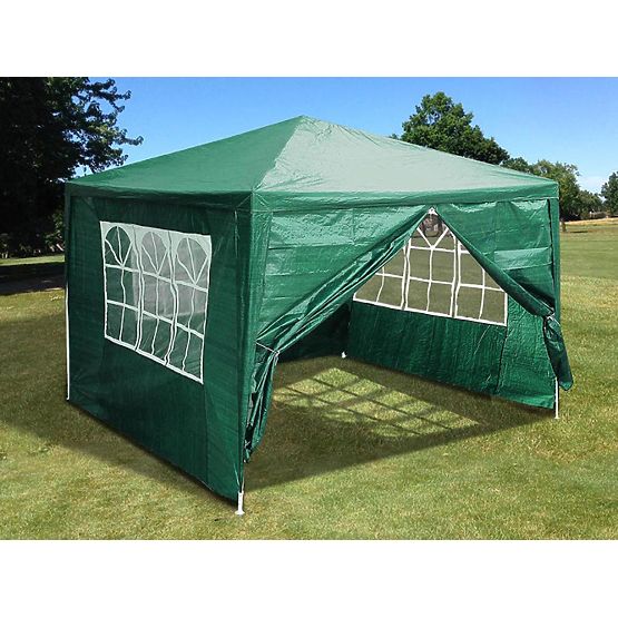 Padiglione da giardino 3x3 m 4 pareti verde MultiGarden