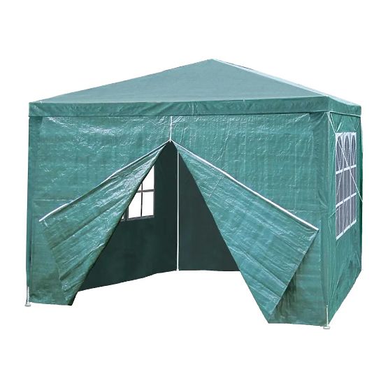 Padiglione da giardino 3x3 m 4 pareti verde MultiGarden