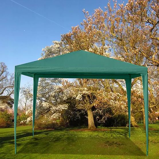 Padiglione da giardino 3x3 m 4 pareti verde MultiGarden
