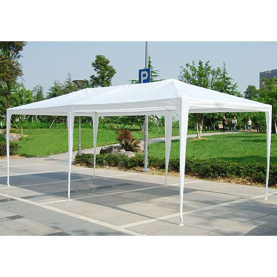 Padiglione da giardino 3x6 m 6 pareti bianco MultiGarden