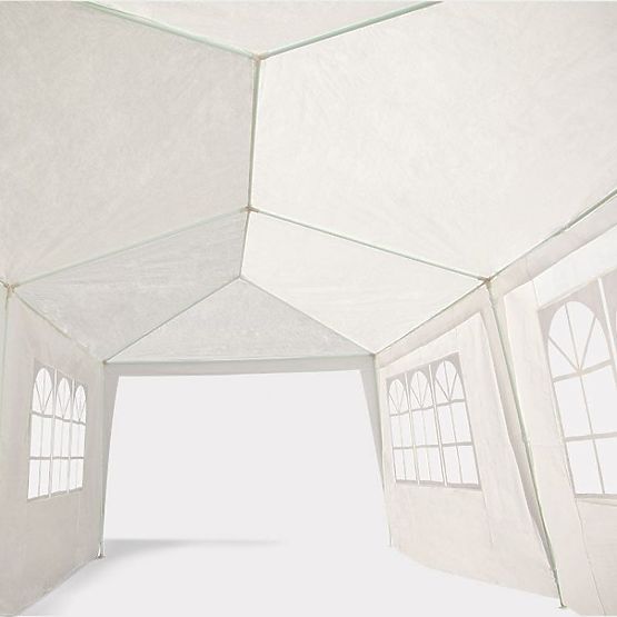 Padiglione da giardino 3x6 m 6 pareti bianco MultiGarden