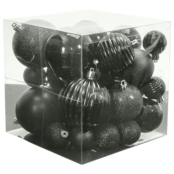 PALLINE DI NATALE ARGENTATE 36PCS 311433C