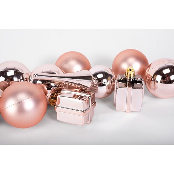 PALLINE DI NATALE MIX 311437 rosa