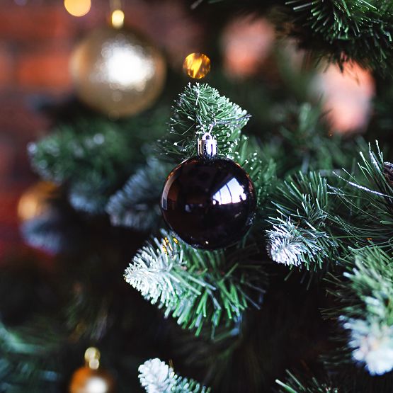 PALLINE DI NATALE NERE 100 PZ KL-21X04