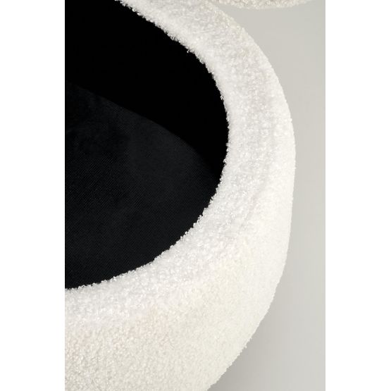 Panca AVEIRO con spazio di archiviazione, crema