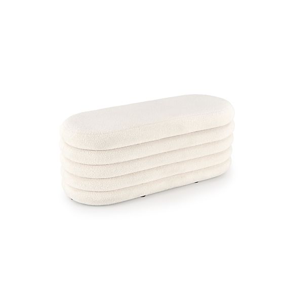 Panca BLISS con spazio contenitivo, crema (1p=1pz)