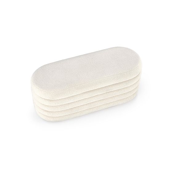Panca BLISS con spazio contenitivo, crema (1p=1pz)
