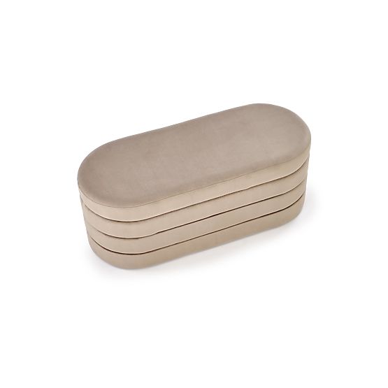 Panca CALPI con spazio di stoccaggio, beige (1p=1ks)