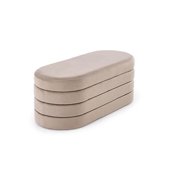Panca CALPI con spazio di stoccaggio, beige (1p=1ks)