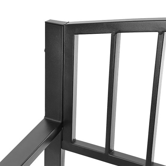 Panchina da giardino con schienale per terrazza balcone struttura in metallo