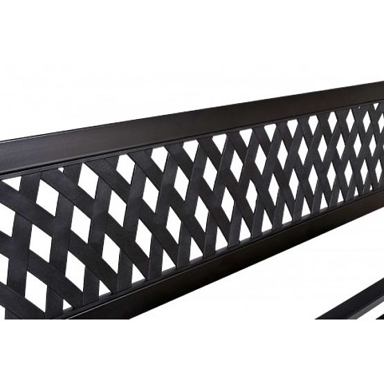 Panchina da giardino in acciaio ROMBO