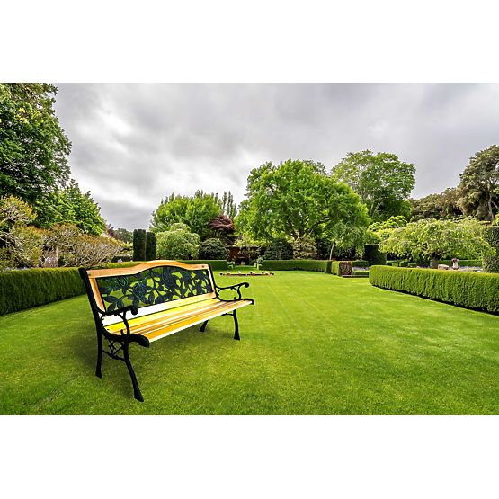 Panchina da giardino in ghisa ROSA