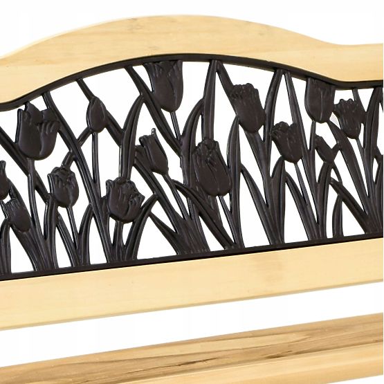 Panchina da giardino in ghisa TULIPANO