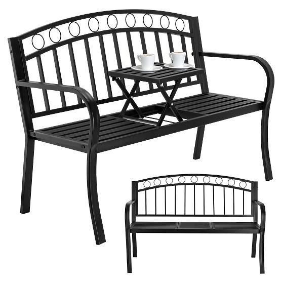 Panchina da giardino in metallo BANCO