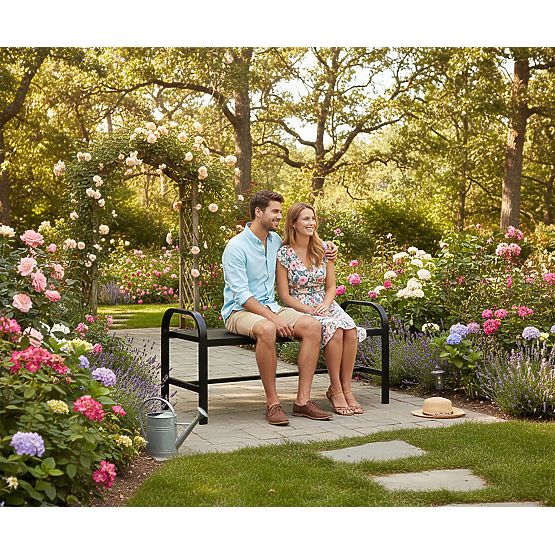 Panchina da giardino in metallo SOBO