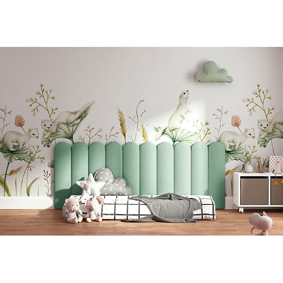 Pannello imbottito Archetto - menta