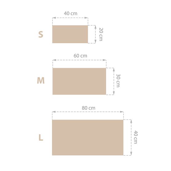 Pannello imbottito Klasic - beige