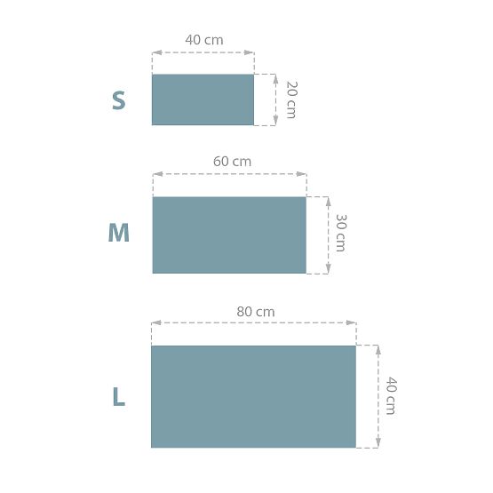Pannello imbottito Klasik - azzurro