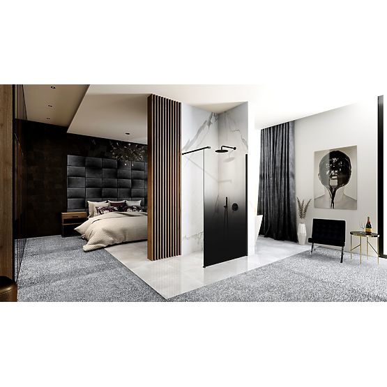 Parete doccia Rea Aero Ombre Nera 110