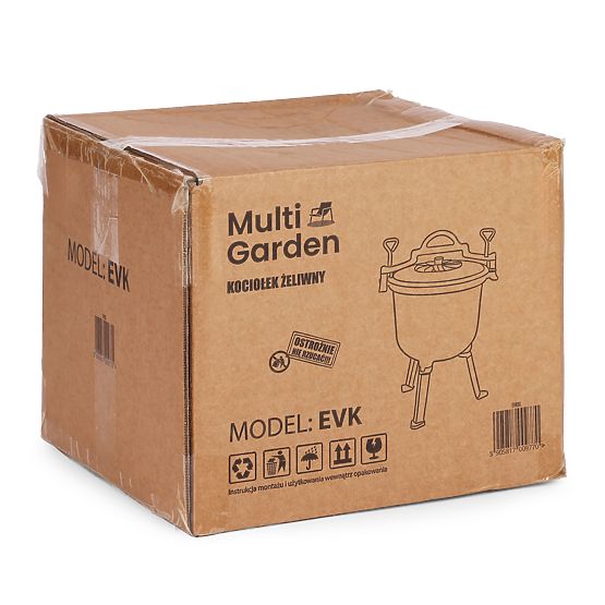 Pentola in ghisa smaltata 5L MultiGarden per falò e grigliate