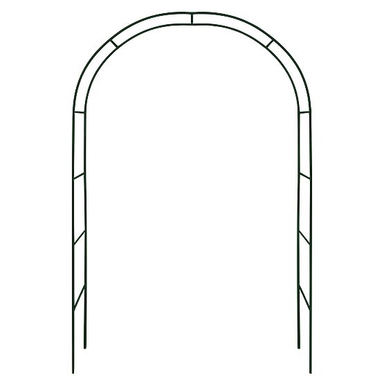 Pergola ad arco in metallo nera 240 cm