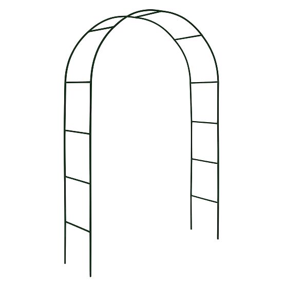 Pergola ad arco in metallo nera 240 cm