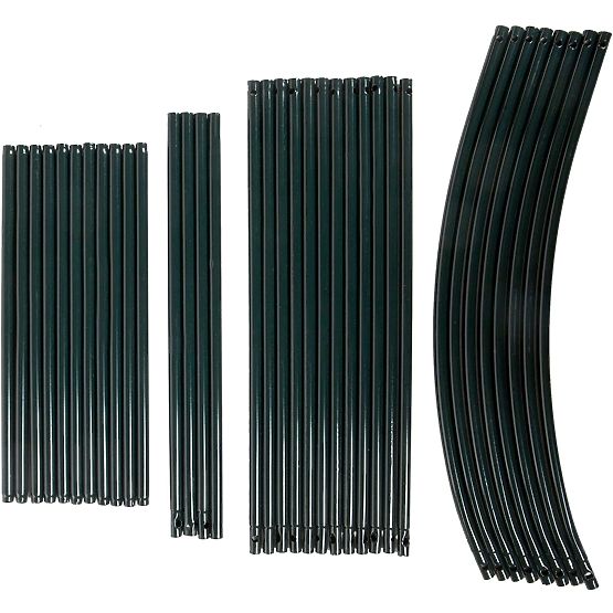 Pergola ad arco in metallo nera 240 cm