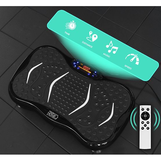 Piattaforma vibrante anticellulite dispositivo massaggiante con espansori + telecomando ModernHome