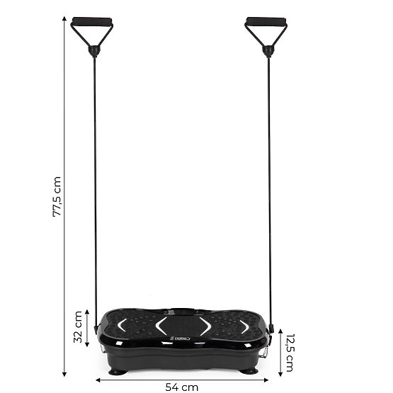 Piattaforma vibrante anticellulite dispositivo massaggiante con espansori + telecomando ModernHome