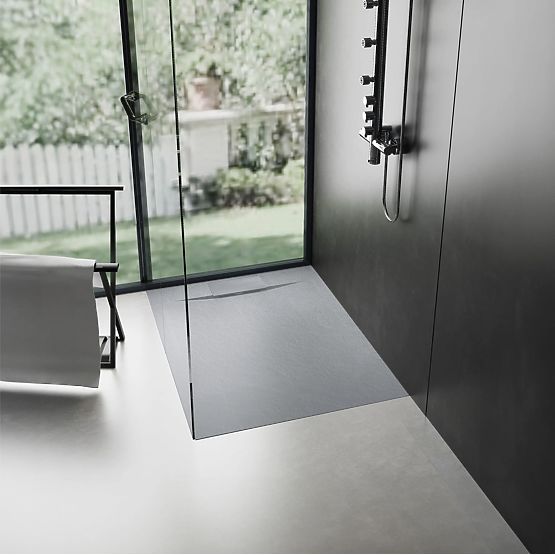 Piatto doccia Bazalt Grey 90x90