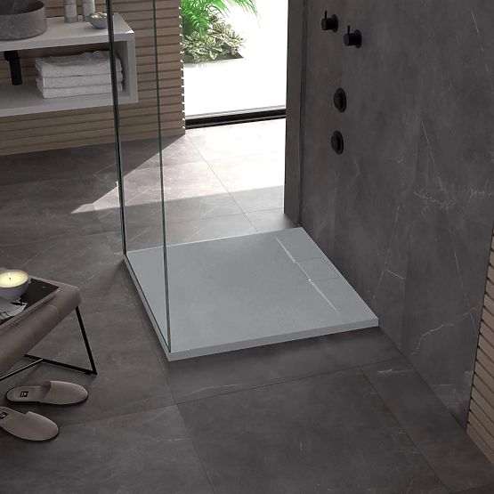 Piatto doccia Bazalt Grey 90x90
