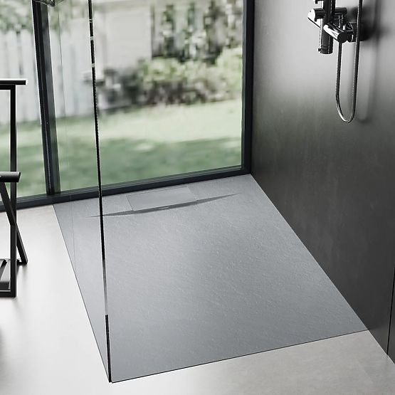 Piatto doccia Bazalt Grey 90x90