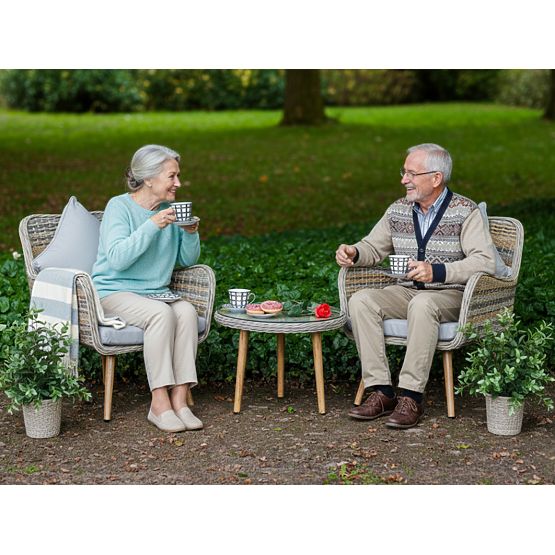 Piccolo set da balcone in rattan sintetico BELICCO