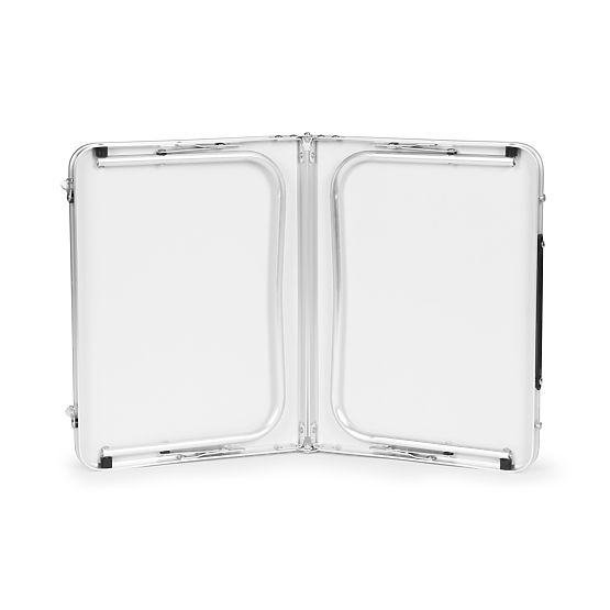 Piccolo tavolo da picnic pieghevole da campeggio 60x40 cm bianco MultiGarden