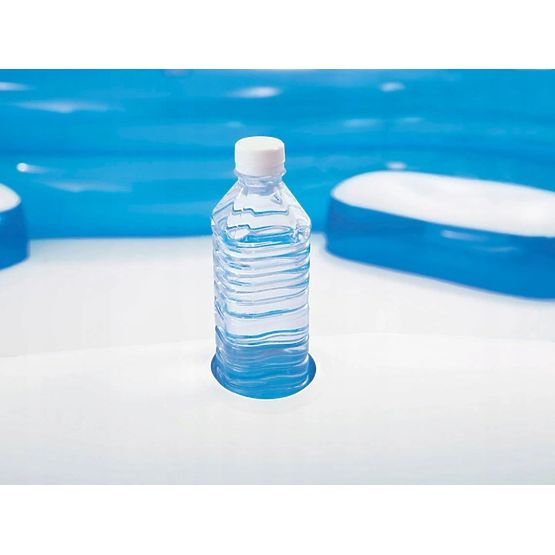 Piscina da giardino con sedili gonfiabili 229x229cm Intex 56475