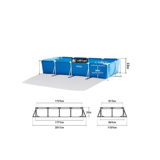 Piscina da giardino con telaio 450x220x84 7127L INTEX 28273