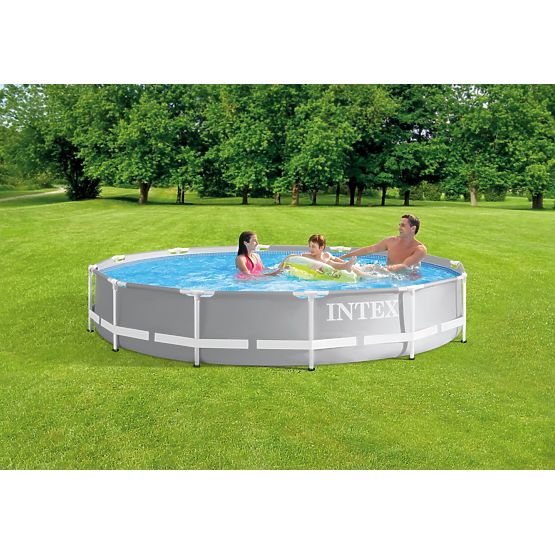 Piscina da giardino rotonda con telaio 366 cm INTEX 26710