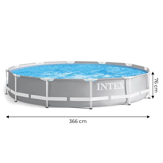 Piscina da giardino rotonda con telaio 366 cm INTEX 26710