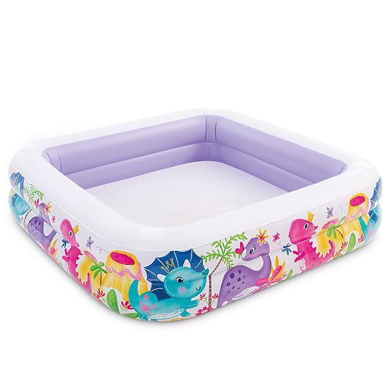 Piscina gonfiabile con tettoia per bambini viola INTEX 57470-DINO