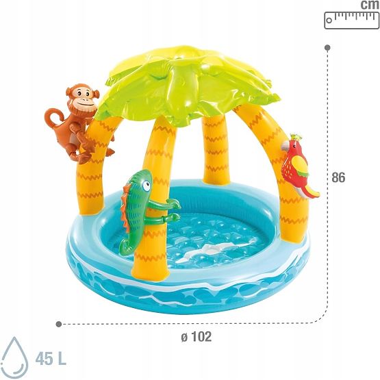 Piscina gonfiabile per bambini isola con tettoia INTEX 58417